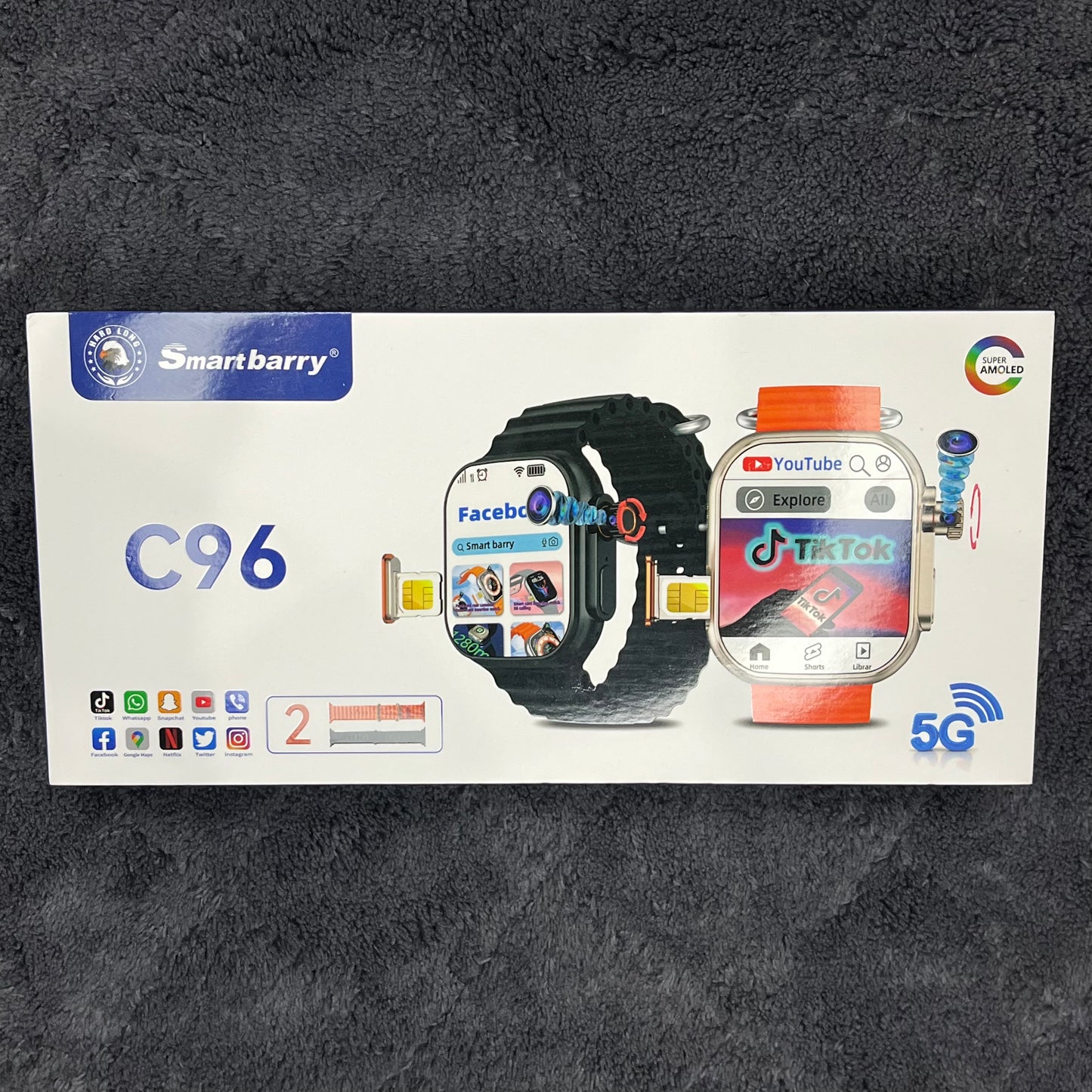 C96 Ultra Android Smartwatch – 6GB RAM & 64GB Storage | 4G/5G SIM Smartwatch