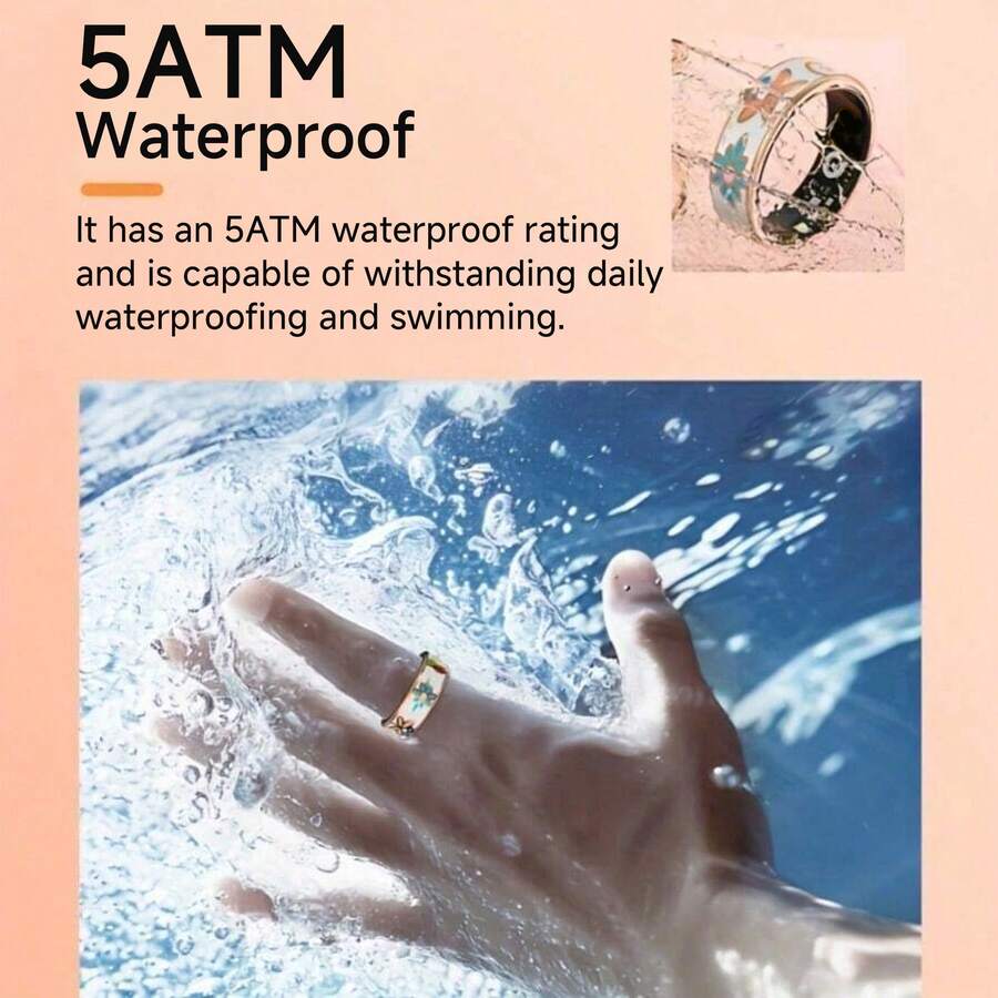 Smart Fitness Ring – Sleep Tracker, Heart Rate & Blood Oxygen Monitor | Waterproof Health Ring for Men & Women