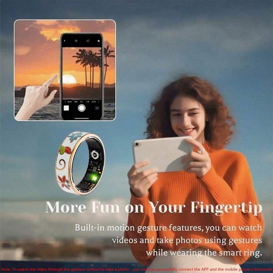 Smart Fitness Ring – Sleep Tracker, Heart Rate & Blood Oxygen Monitor | Waterproof Health Ring for Men & Women