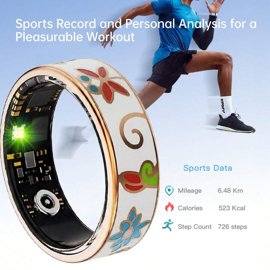 Smart Fitness Ring – Sleep Tracker, Heart Rate & Blood Oxygen Monitor | Waterproof Health Ring for Men & Women