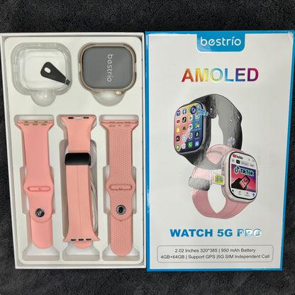 Bestrio BL01 5G Android Smartwatch – 4GB RAM & 64GB Storage | 1.6″ AMOLED Smartwatch