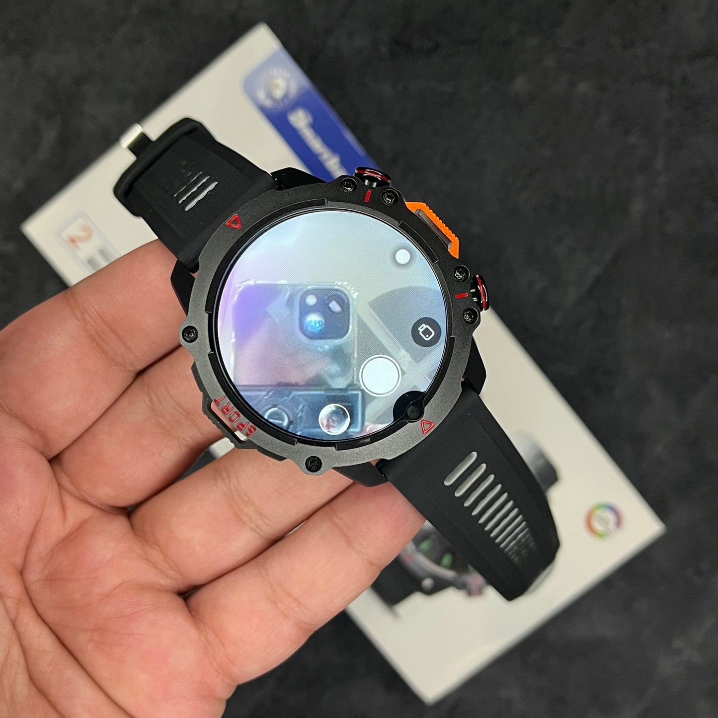 CY02 5G Round Android Smartwatch – 6GB RAM & 64GB Storage | Premium 49 mm Round Wearable