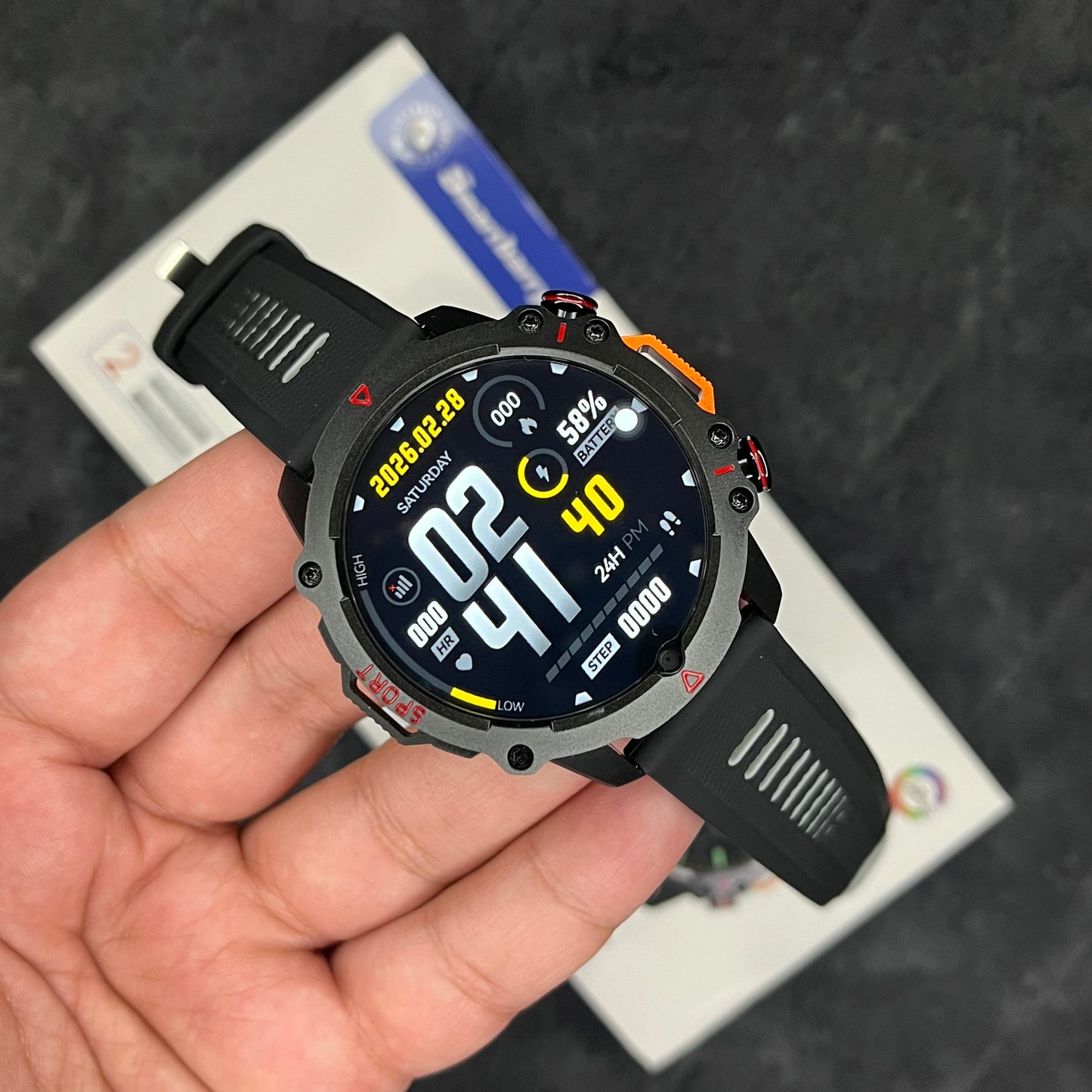 CY02 5G Round Android Smartwatch – 6GB RAM & 64GB Storage | Premium 49 mm Round Wearable