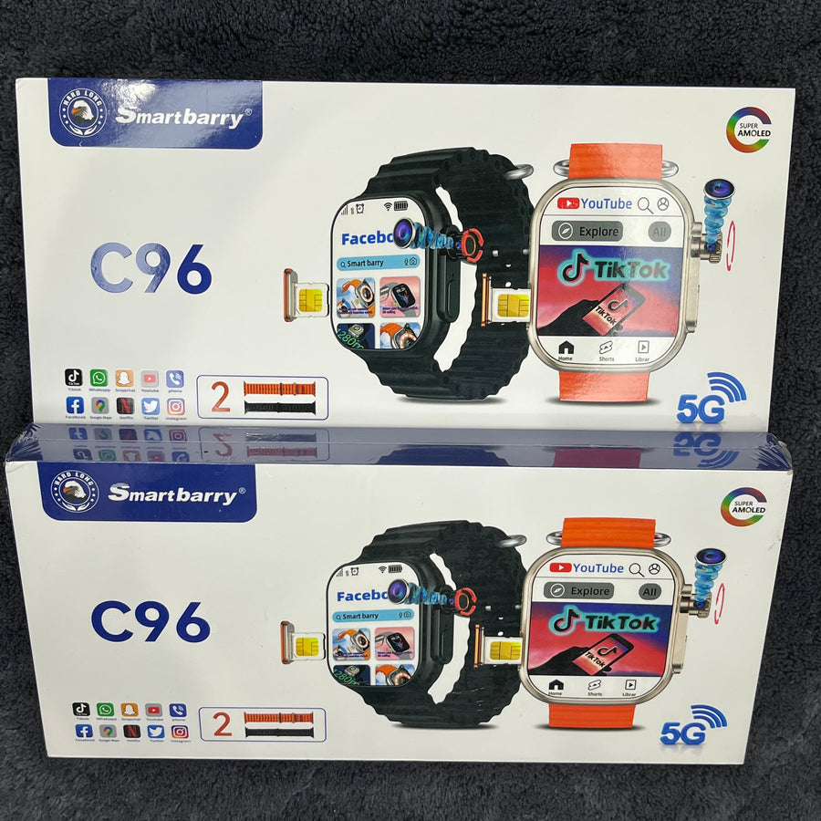C96 Ultra Android Smartwatch – 6GB RAM & 64GB Storage | 4G/5G SIM Smartwatch