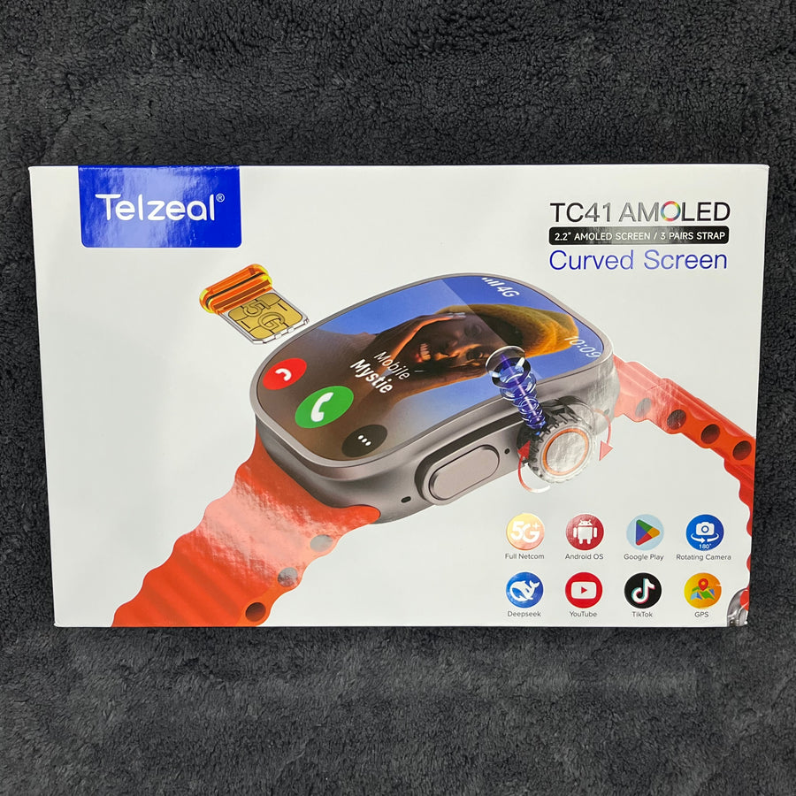 Telzeal TC41 Android Smartwatch – 6GB RAM & 64GB Storage | 4G SIM Smartwatch