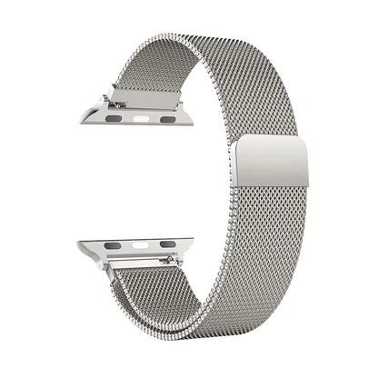 Premium Milanese Loop Strap for Apple Watch (Ultra 2 / Ultra / Series 11–3 / SE) – Magnetic Stainless Steel Bracelet (38mm–49mm)