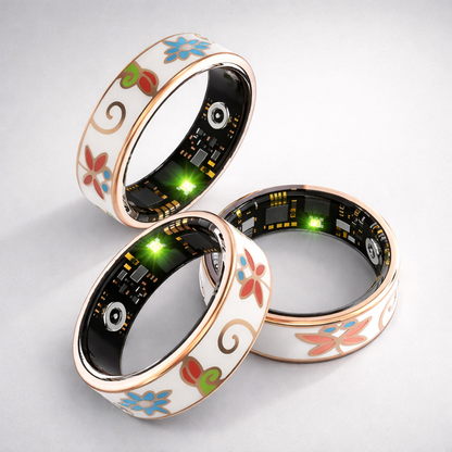 Smart fitness ring app heart rate sleep tracking