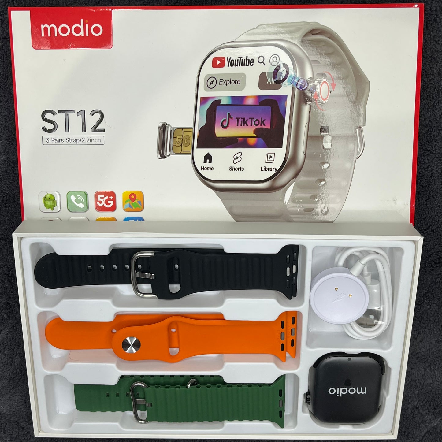 ST12 smartwatch back sensors design Android watch Pakistan