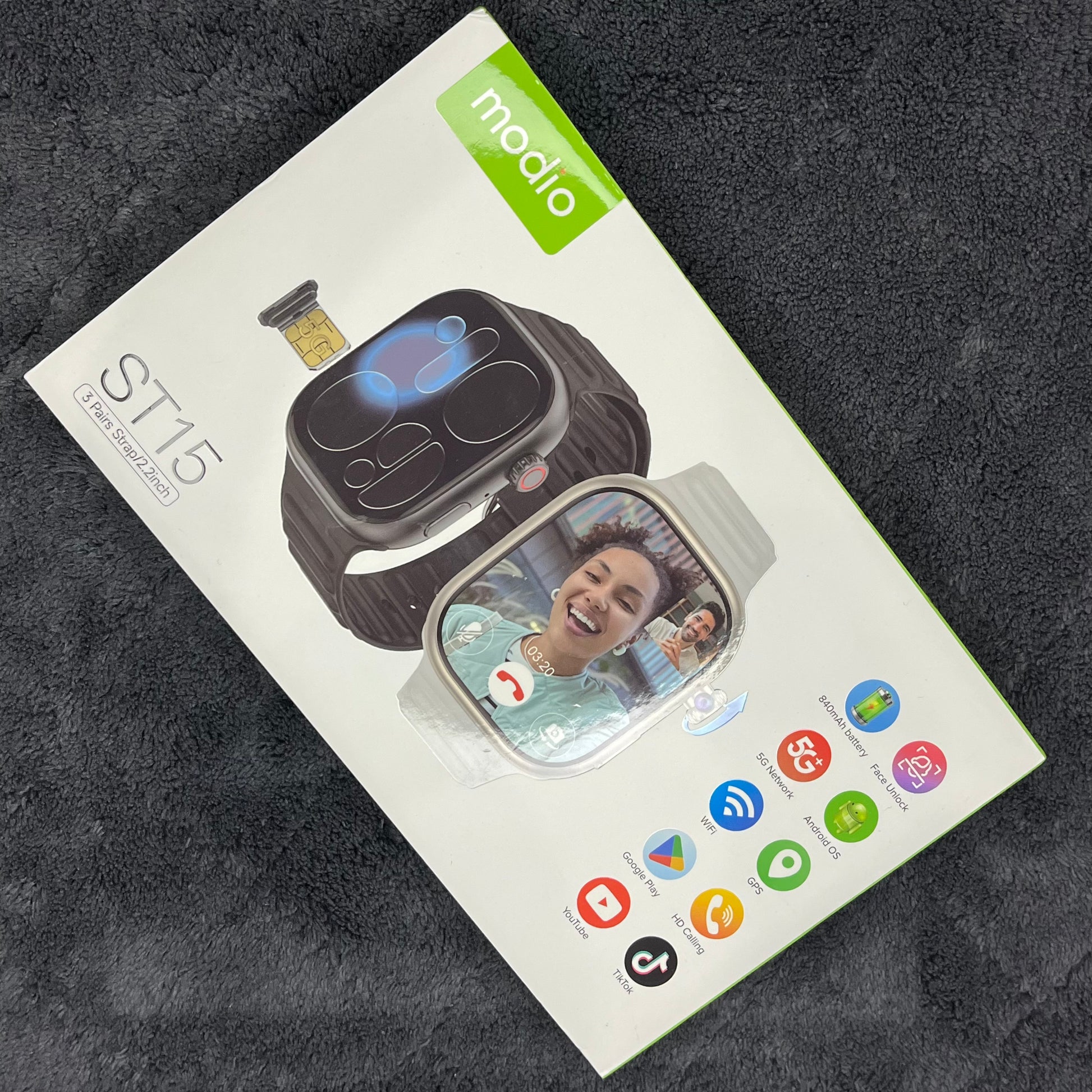 ST15 Android smartwatch HD display smooth touch Pakistan