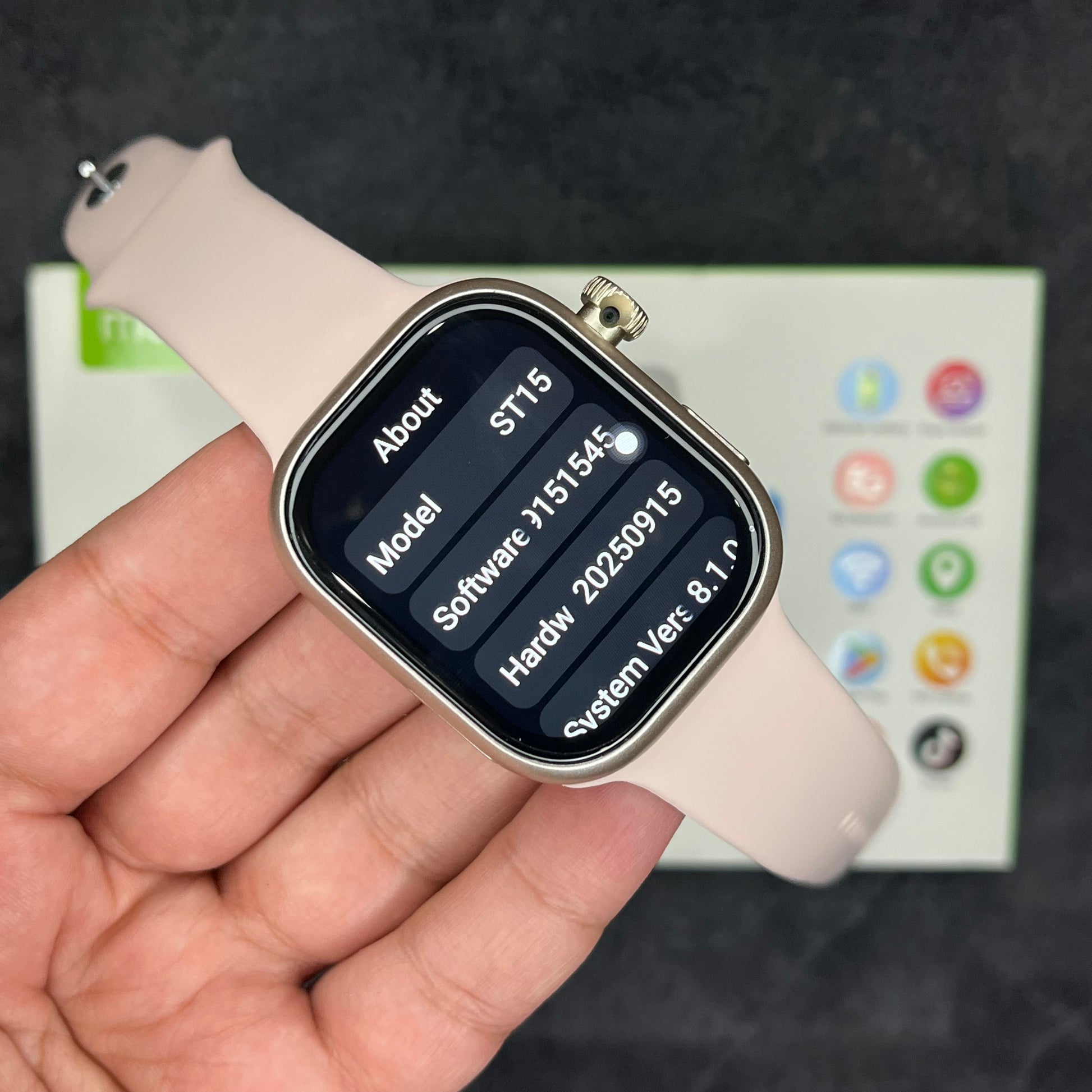ST15 smartwatch back sensors design Android watch Pakistan